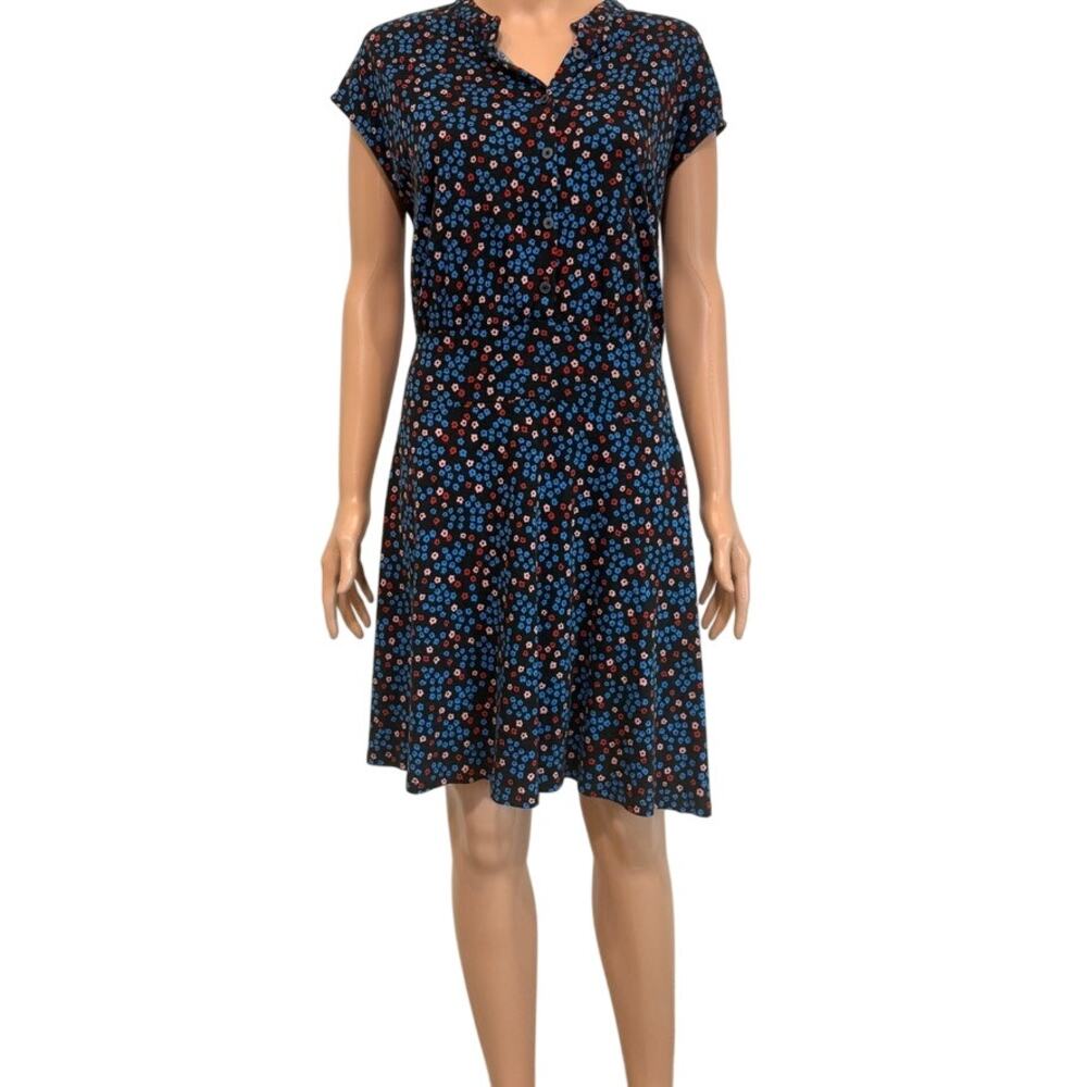 Boden 14 Easy Jersey cap sleeve floral shirt dress D3 3149 - Picture 11 of 11